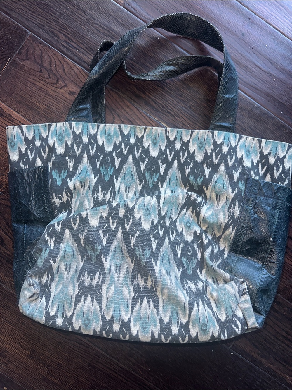 Beirn Ikat Python Tote